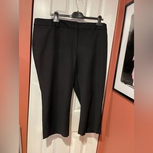 Talbots Black Crop Pants, Size 22WP